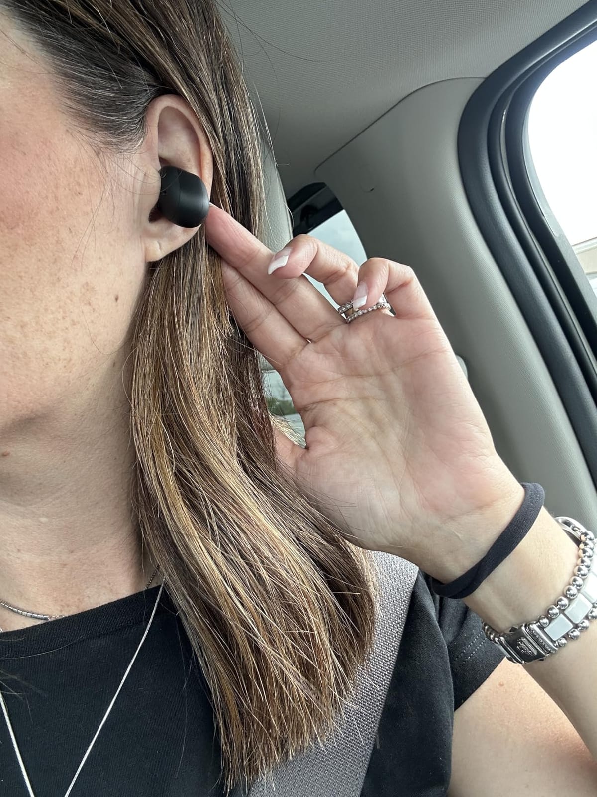 Sony WF-1000XM6 The Best Noise Cancelling Wireless Earbuds, Platinum Silver customer photo 1
