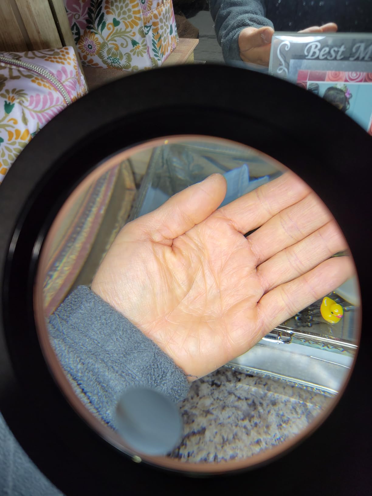 30X 10X Magnifying Glass with Light and Stand, 5 Color Modes Stepless Dimmable, Optical Grade HD Lens, LED Lighted Magnifier Hands Free with Flexible Gooseneck for Close Work, Craft, Hobby, Painting customer photo 1