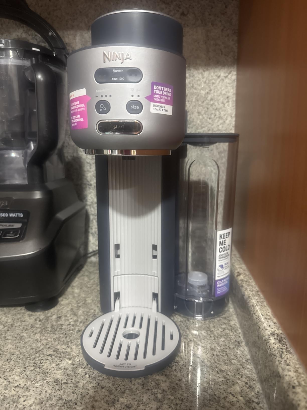 Ninja Thirsti Ultimate Drink System, Soda Maker, Cyberspace, WC3001BL2 customer photo 1