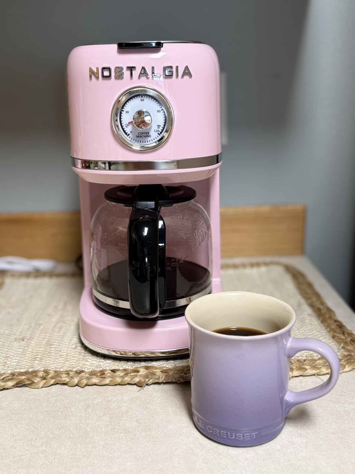 Nostalgia Classic Retro 10 Cup Coffee Maker, Black customer photo 2