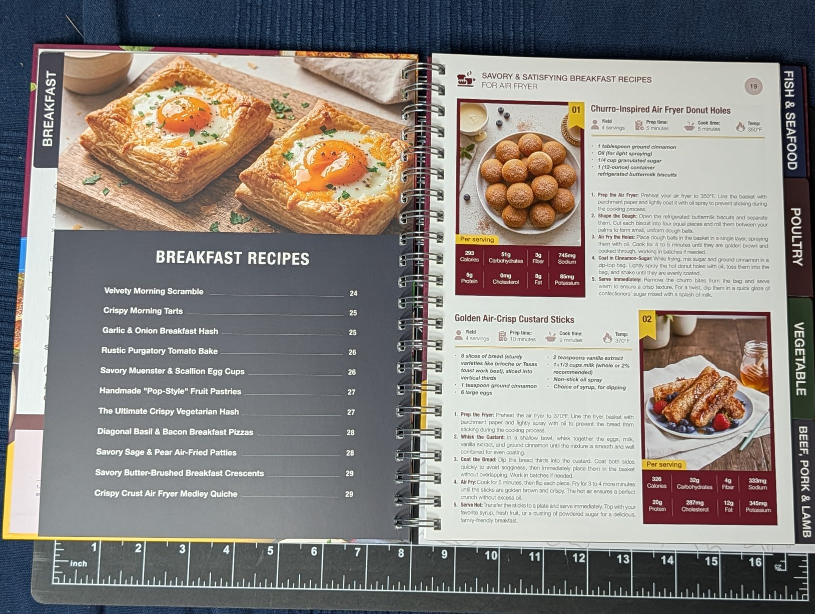 The Complete Air Fryer Cookbook for Beginners | 8 Section Tabs for Easy Navigation, 140+ Time-Saving, Healthy & Tasty Recipes with Full-Color Photos, Expert Air Frying Guide Cooking Chart customer photo 1