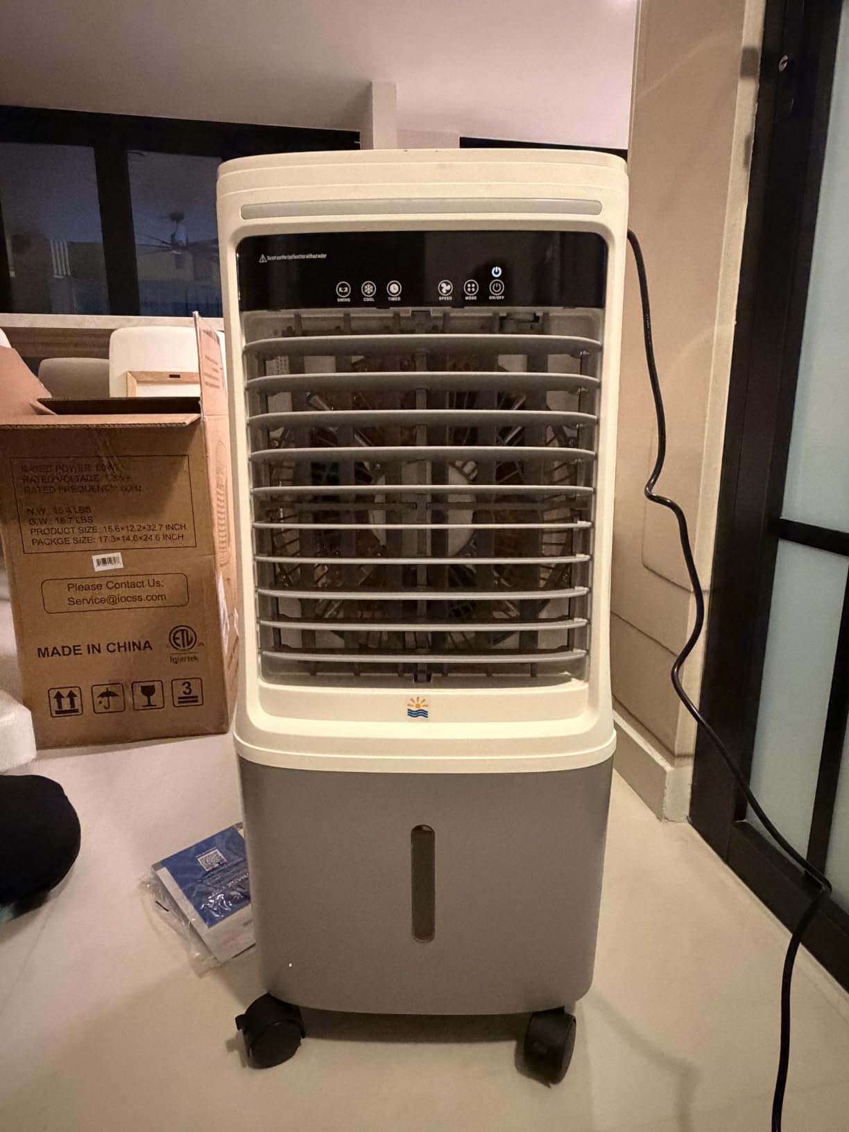 3-in-1 Portable Evaporative Air Cooler, Swamp Cooler air conditioner customer photo 2