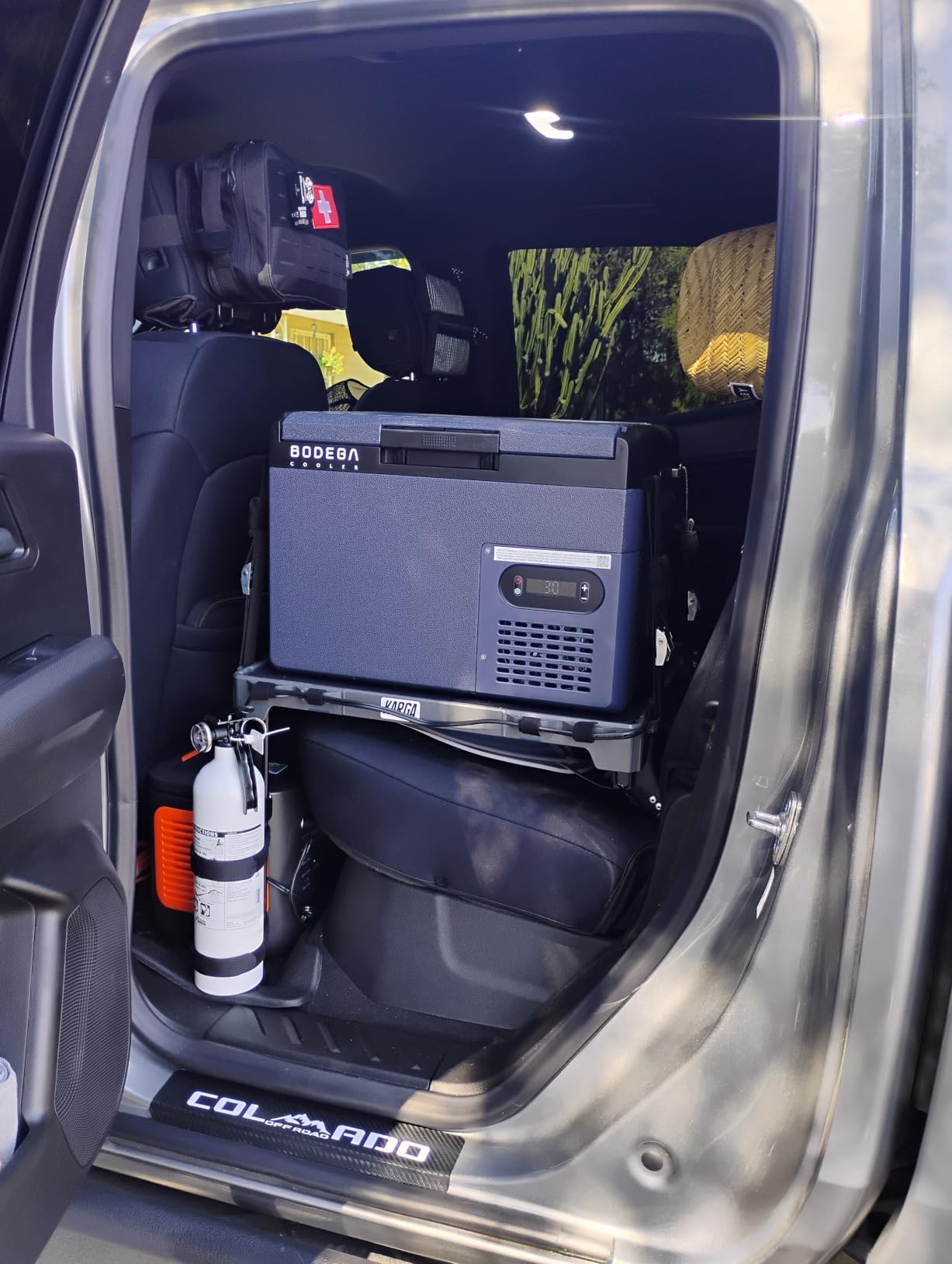 BODEGA 12 volt Car Refrigerator – 16QT Portable, Low Noise, Fast Cooling with LED Display, Multiple Charging Options, Energy-Efficient for Road Trips & Outdoor Adventures customer photo 1