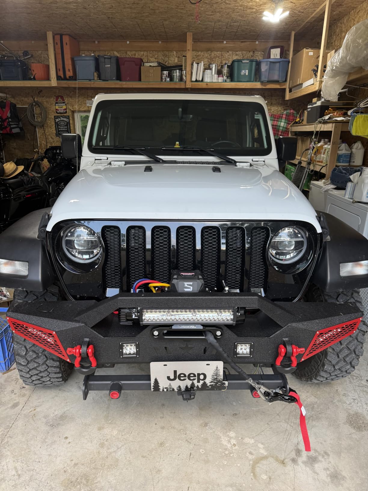 SINOKING PRO Series 13500 lb Electric Winch, 12V Towing Winch, Synthetic Rope, IP67 customer photo 2