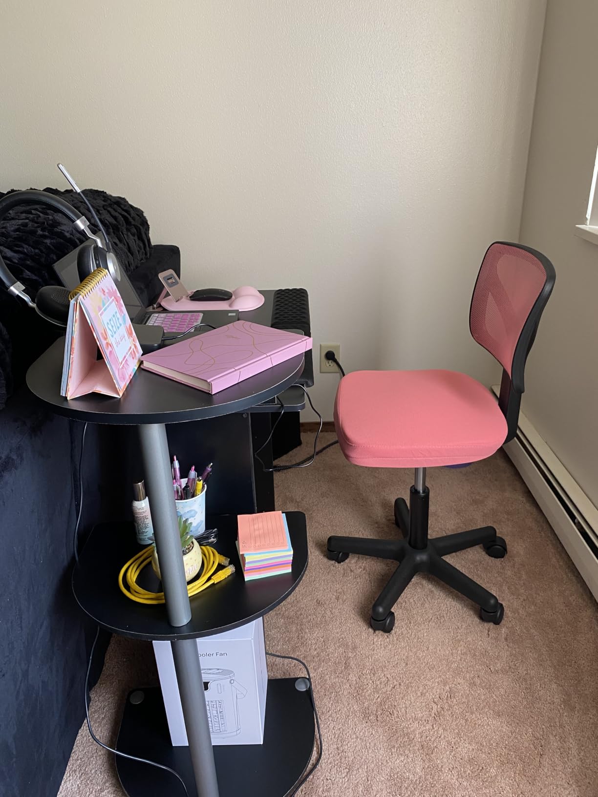 DUMOS Armless Desk Chairs, Small Home Office Mesh Chairs customer photo 2