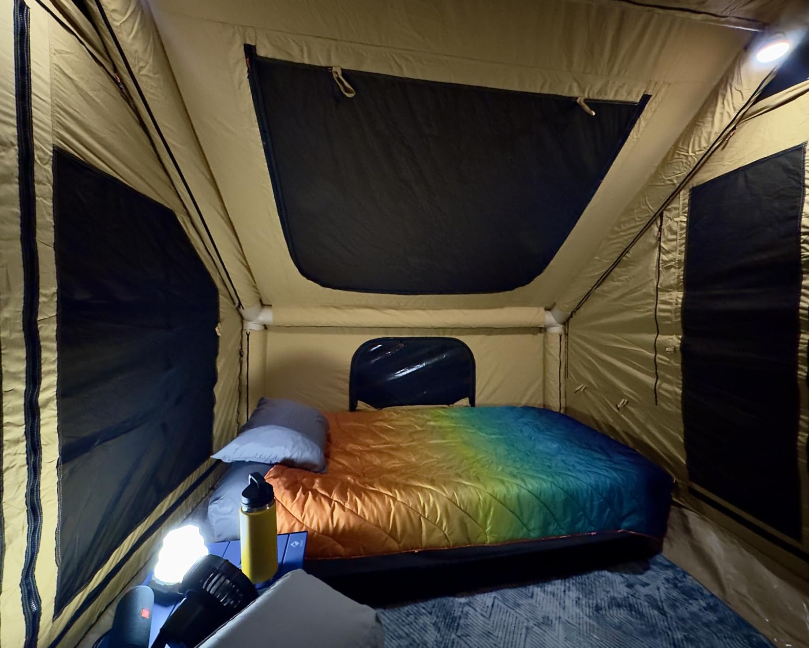 RBM Outdoors Panda Canvas Inflatable Tents for Camping with Stove Jack | Inflatable Tent House for Camping, Hot Tent, Blow Up Tent with Skylight, Fast Setup, Air Beam, Pump Included, Multiple Sizes customer photo 2