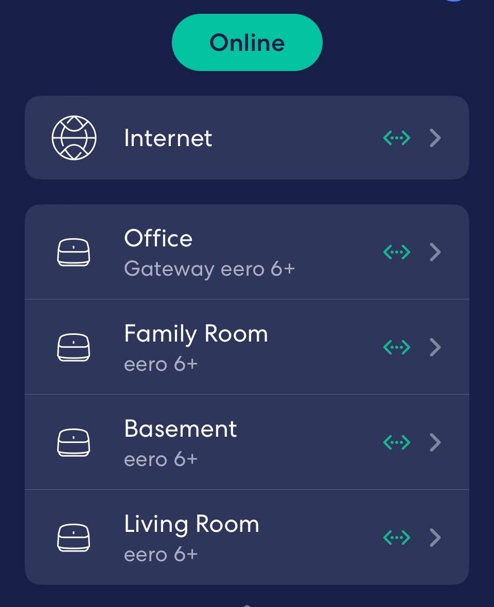 Amazon eero 6 mesh wifi system - Supports internet plans up to 500 Mbps, Coverage up to 4,500 sq. ft., Connect 75+ devices, 3-pack (1 router + 2 extenders) customer photo 2