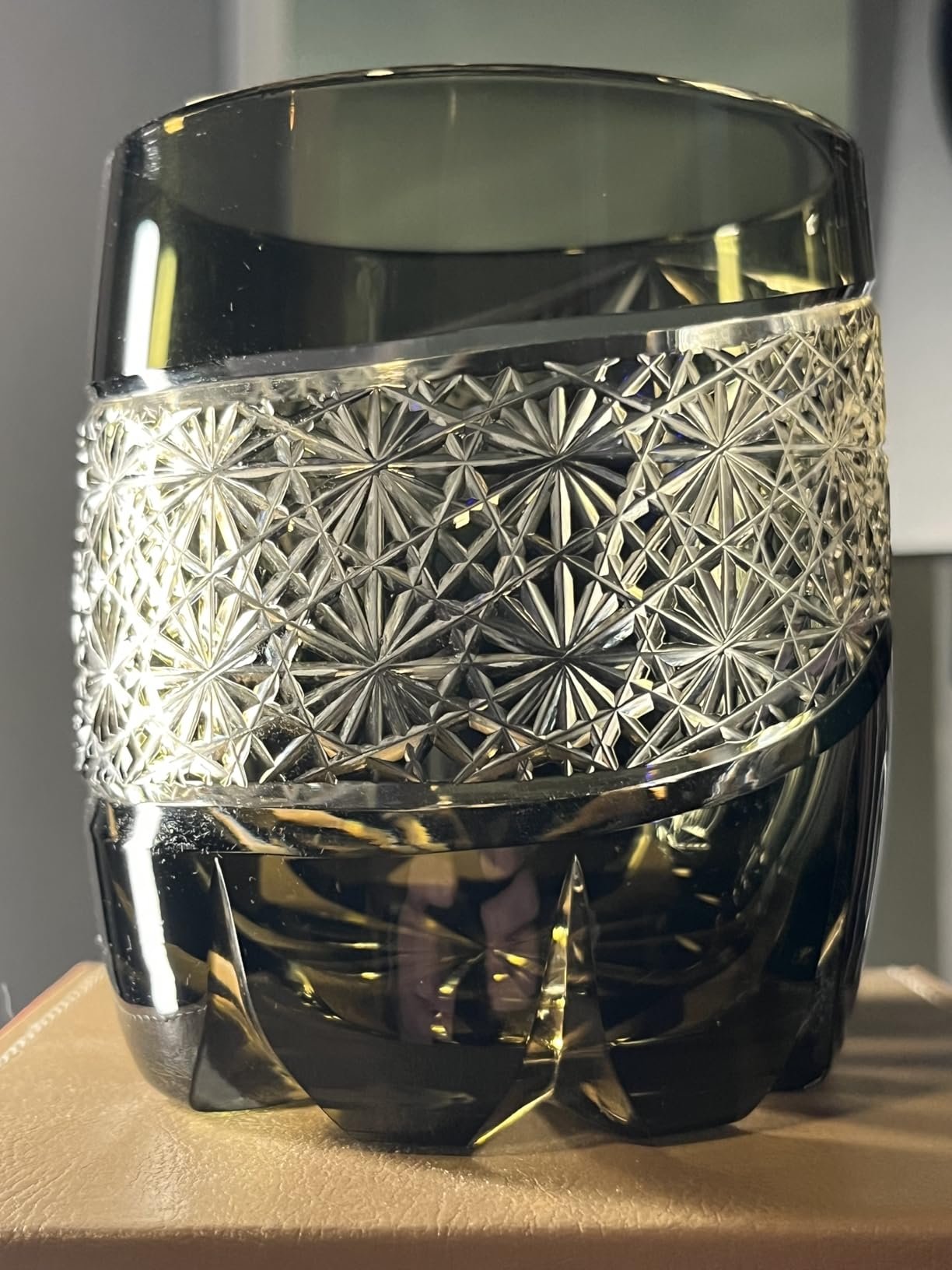 Edo Tokyo Kiriko Style Whiskey Glass - Handmade Crystal Drinking Cups for Bourbon, Scotch, Spirits & Cocktails | Cut Glass Design, Japanese Style Old Fashioned Glass 11.16Oz (Baroque) customer photo 1