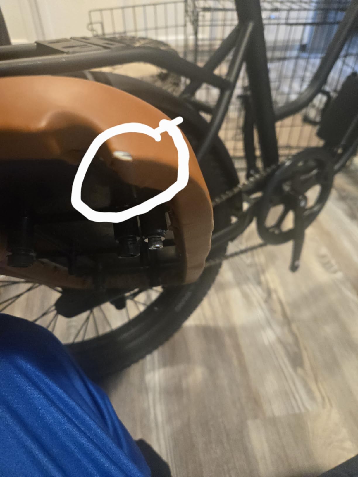 Electric Bike for Adult with Rear Seat & Front Basket, Peak 1000W Ebike - 48V 13Ah - 2 Seats Commuting Electric Bicycle - F/R Disc Brake - Front Fork Shock Absorption-20 x3.0 Fat Tire customer photo 1