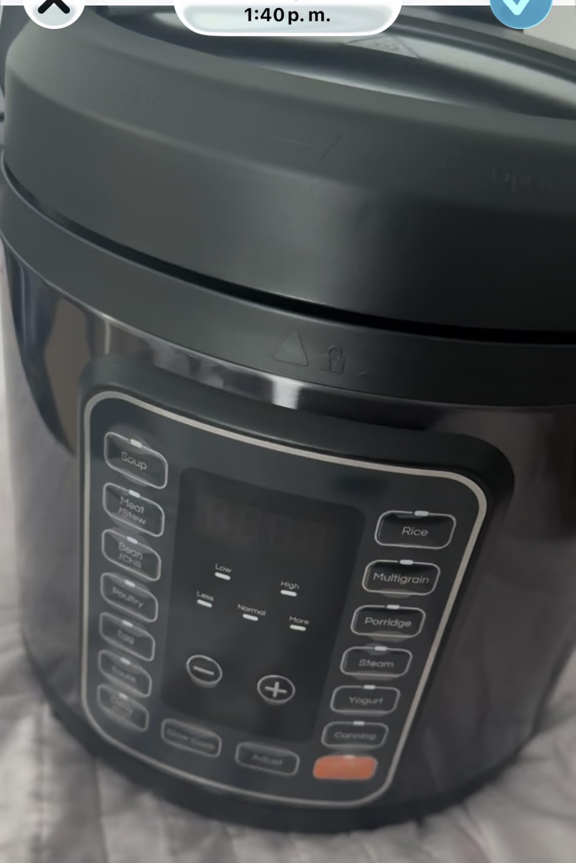 DUMOS 16-in-1 Electric Pressure Cooker, 6QT Programmable Multi Cooker with 12 One-Touch Presets, Soup Steam Yogurt and More, Ceramic Inner Pot Delay Start & Keep Warm, Includes Recipe Guide, Black customer photo 2