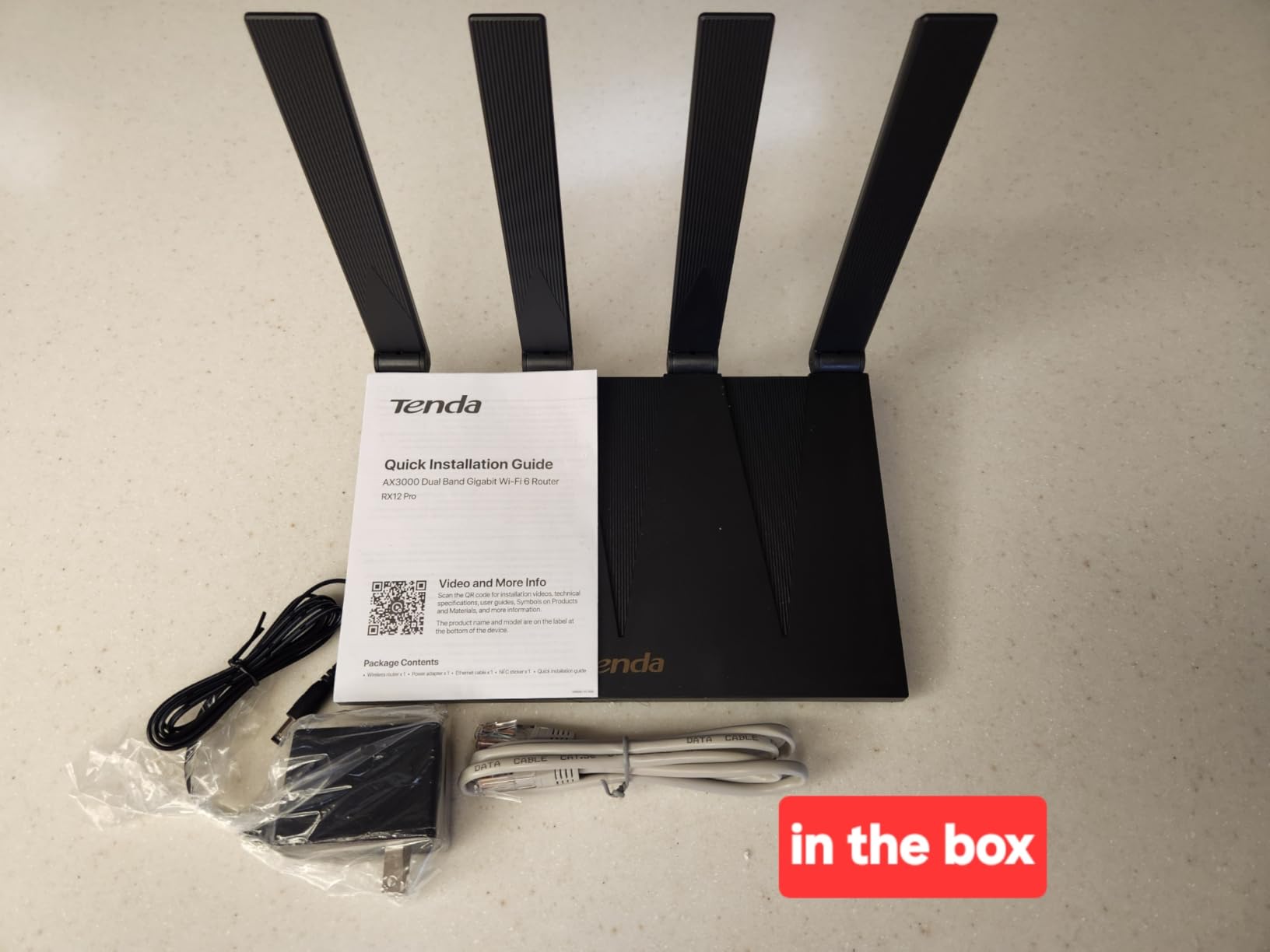 Tenda AX3000 WiFi 6 Router, Dual-Band Gigabit, RX12 Pro V3.0 customer photo 2