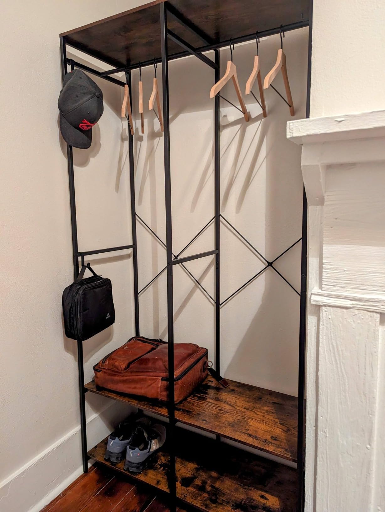 SONGMICS Closet System, Customizable Walk-In Closet Organizer System | Fits Spaces 6.5-10.2 ft with Adjustable Hanging Rods and Drawers, White, CUSTOS Collection URGR043WZ01S customer photo 1