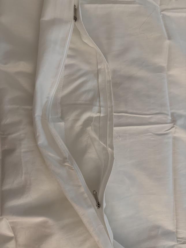 KKJIAF Grey Cotton Duvet Cover for Weighted Blanket 48