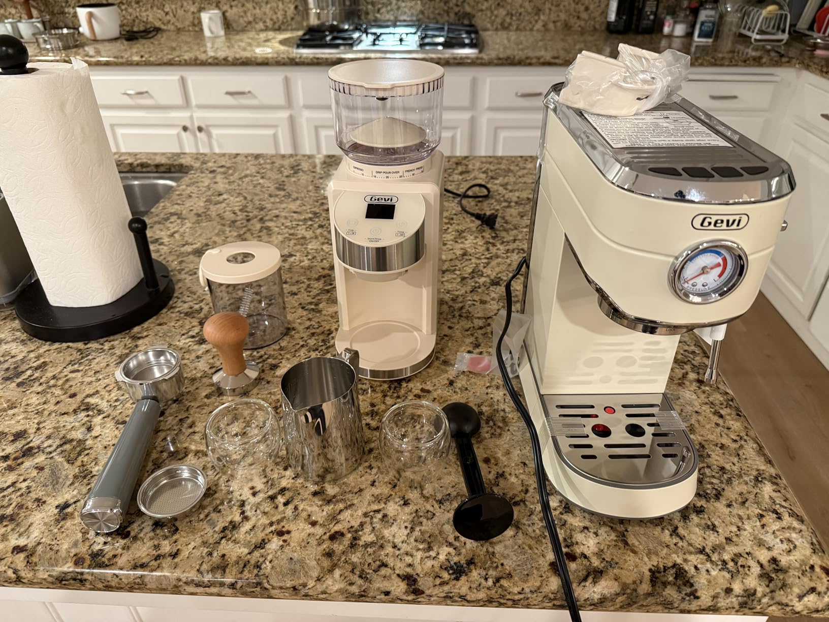 Gevi 20 Bar Espresso Machine with Conical Burr Anti-Static Coffee Grinder customer photo 2