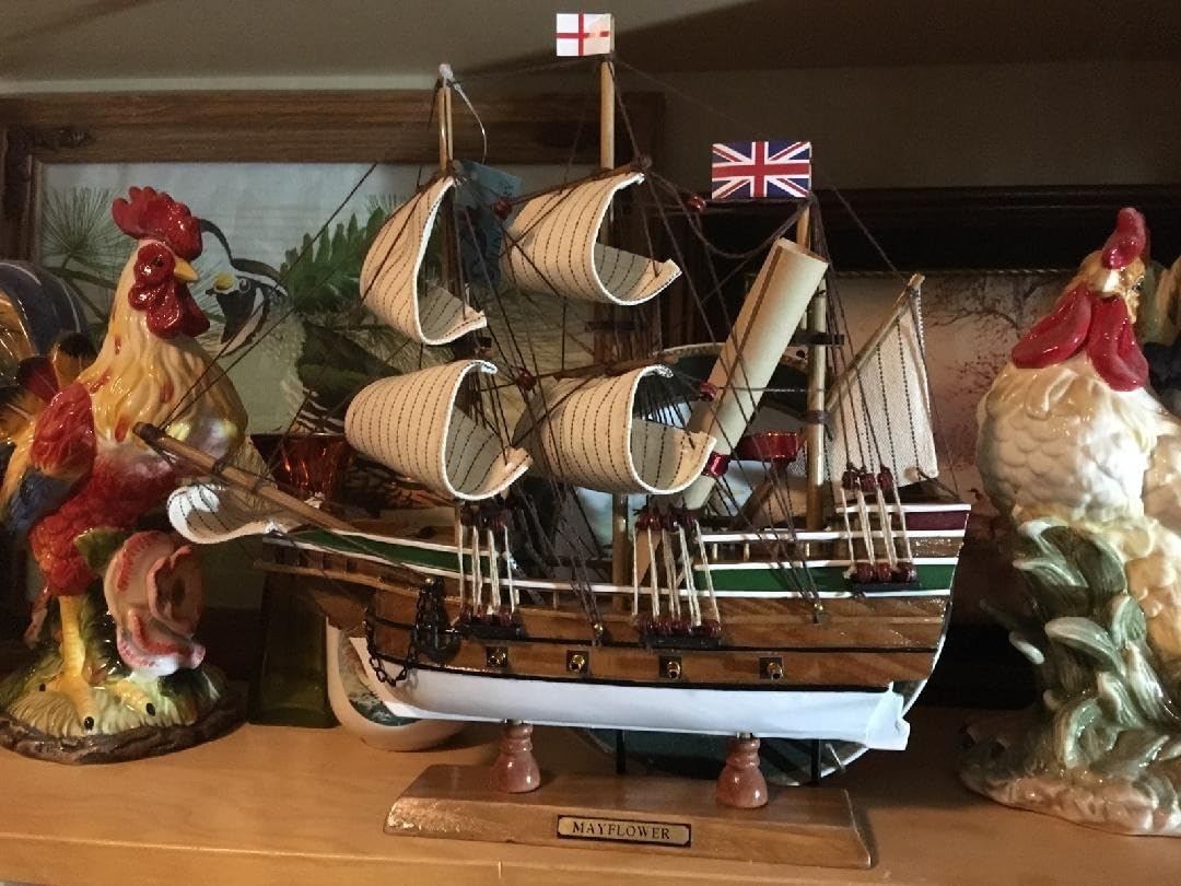 SAILINGSTORY Wooden Model Ship Mayflower 1/95 Scale Replica | Handcraft Authentic Details, Nautical Decor, Sailboat Model customer photo 1