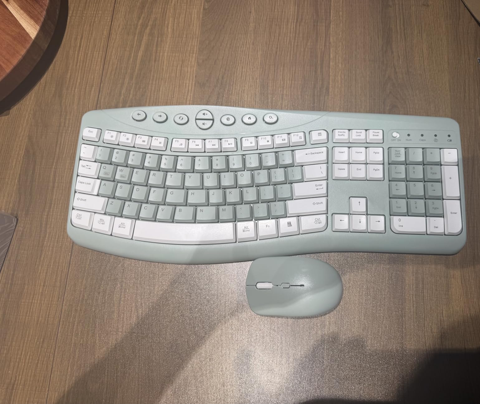 Wireless Keyboard and Mouse Combo Silent Ergonomic Curved Design for Office customer photo 1
