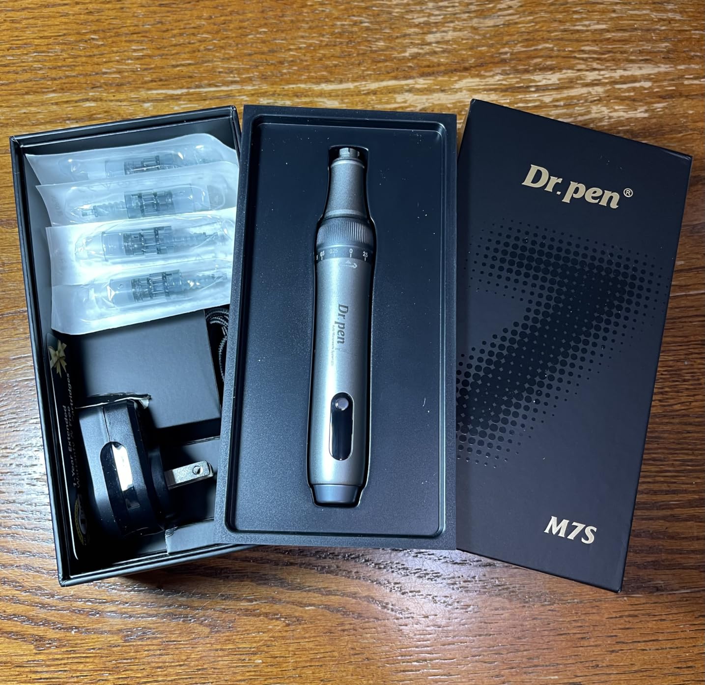 Dr pen M7S Microneedling Pen Microneedle Roller Pen 0.25mm for Home Use | Microneedle Derma Roller Pen Dermabrasion Roller, Cosmetic Beauty Tool for Men & Women customer photo 2