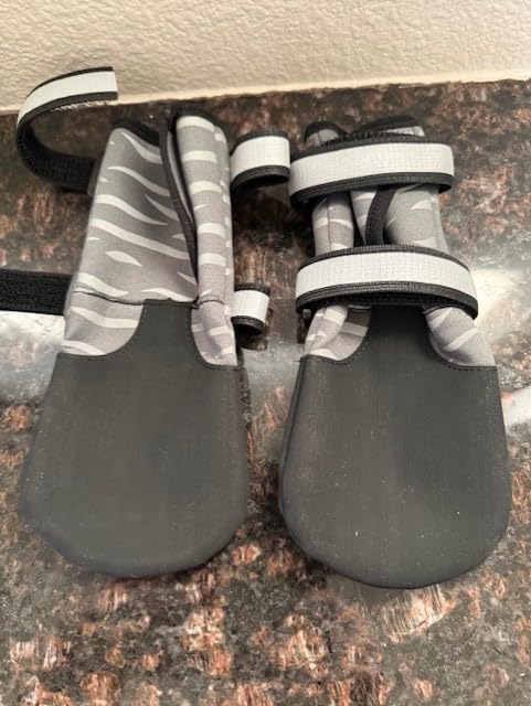 DOK TigerToes Premium Neoprene Dog Booties for Hot Pavement - Grip that Works Even When Twisted - Versatile Paw Protection that Prevents Licking, Slipping, and are Great Booties for Dogs Paws (Size 4) customer photo 2