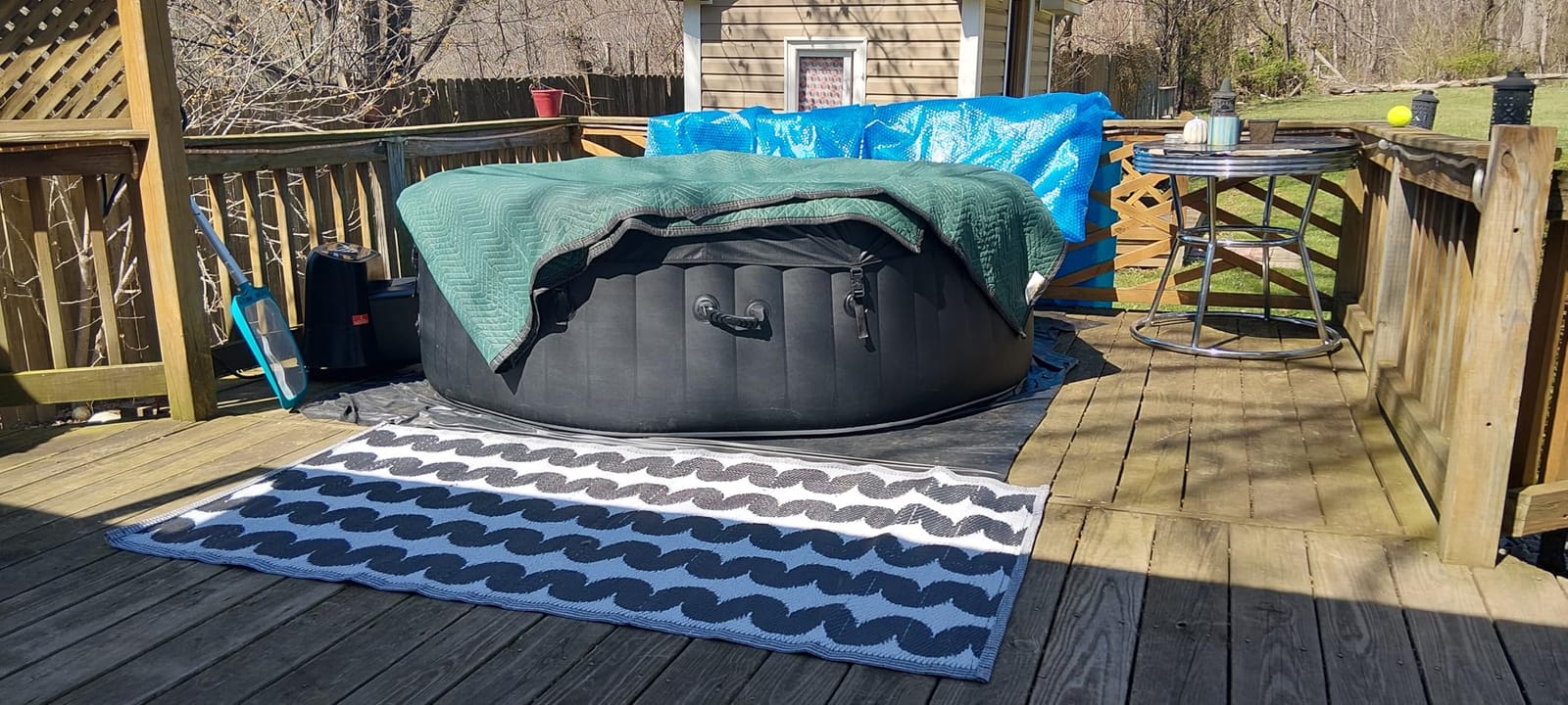 NAIZEA 2 Person Inflatable Hot Tub, Portable Outdoor Spa with Air Jets customer photo 2