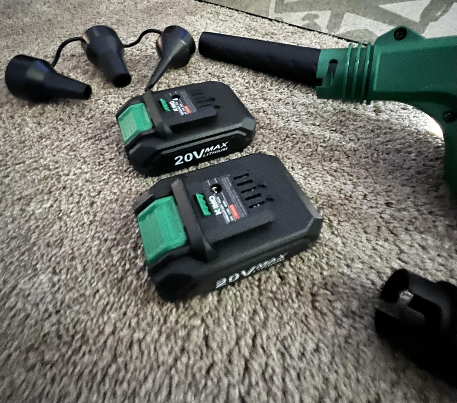 KIMO Leaf Blower Cordless with Battery and Charger, 4 in 1 Blower & Vacuum customer photo 2