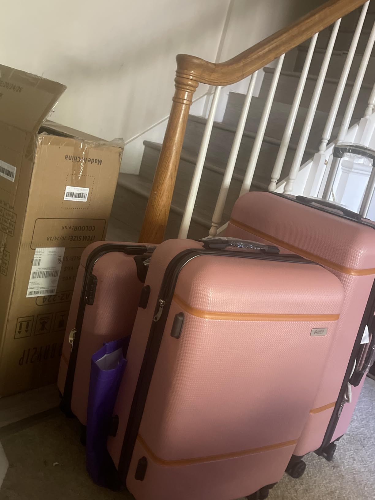 AnyZip Luggage Sets 2 Piece Aluminum Frame Carry On and Checked Suitcase PC ABS Hard Shell TSA Lock No Zipper(Silver, 20/28) customer photo 2