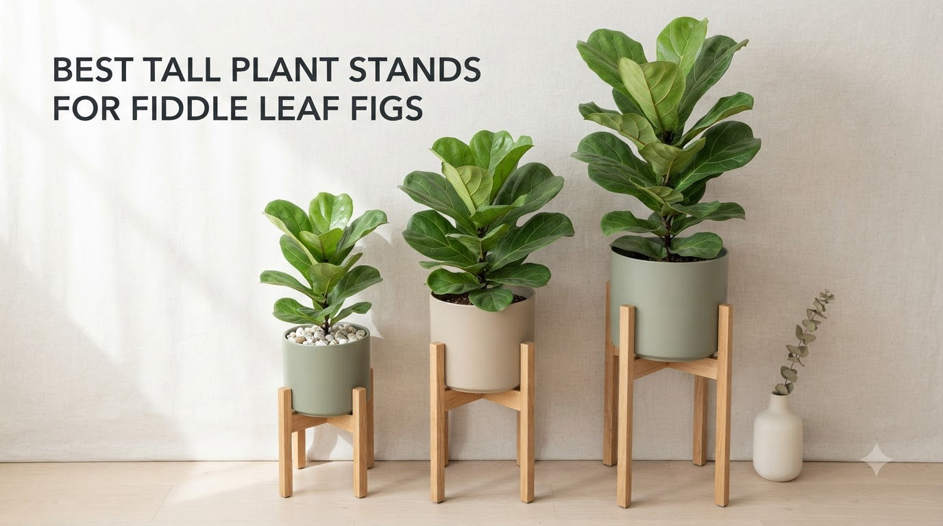 best tall plant stands for fiddle leaf figs