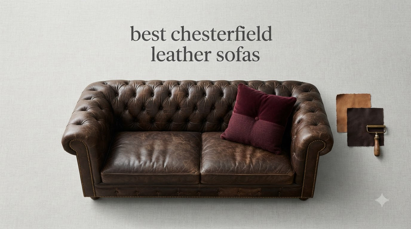 best chesterfield leather sofas