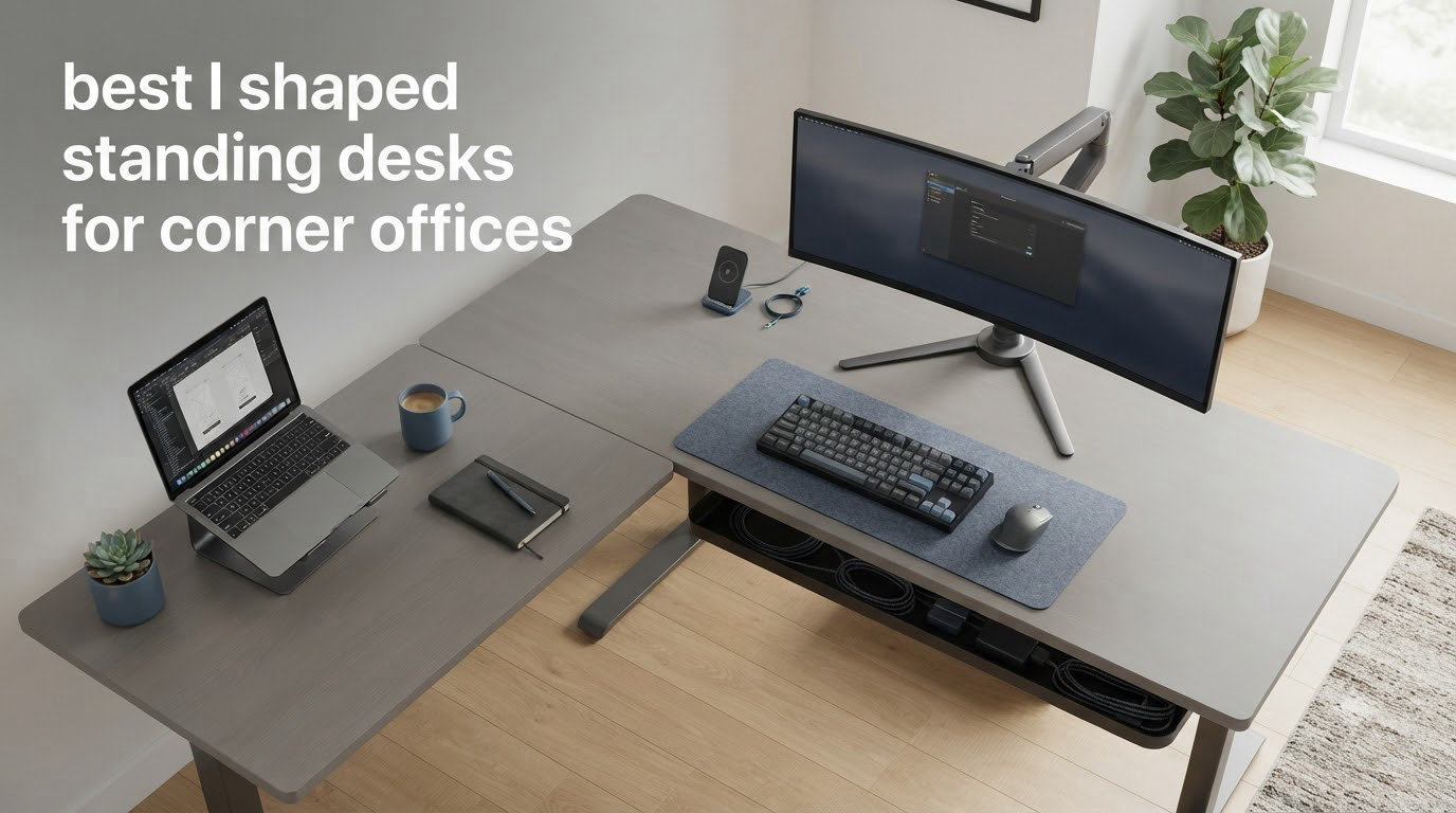 best l shaped standing desks for corner offices