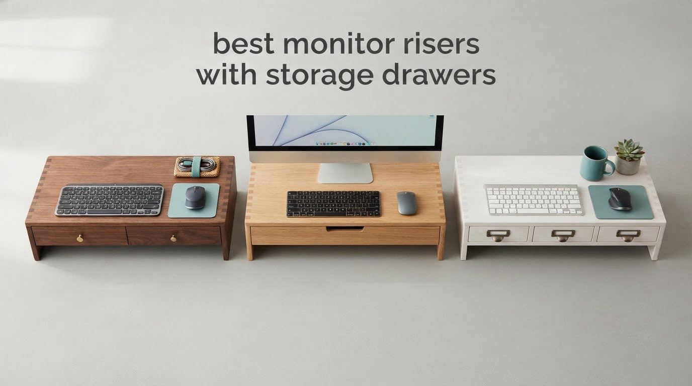 best monitor risers with storage drawers