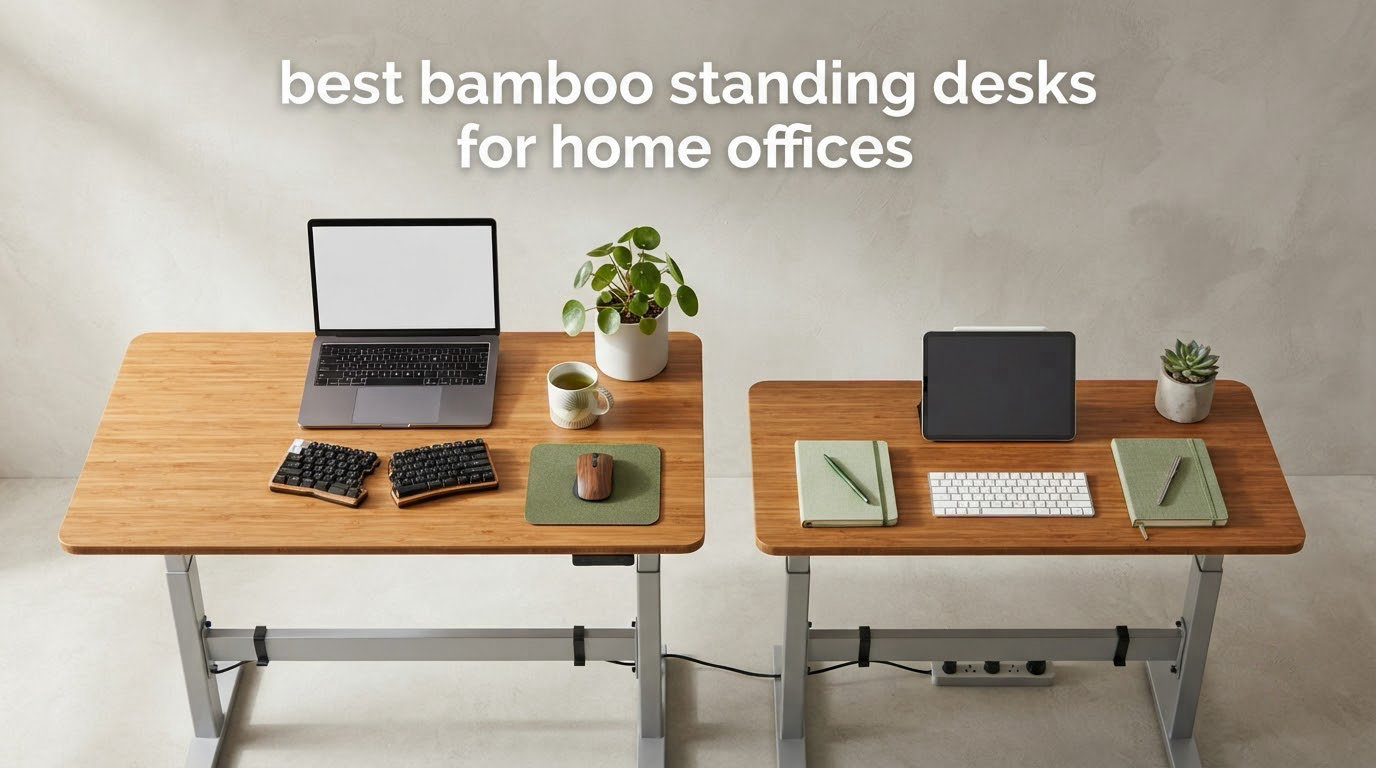 best bamboo standing desks for home offices