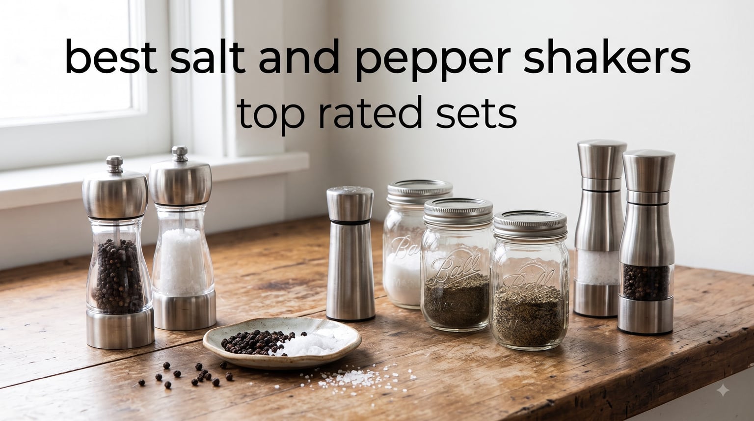 best salt and pepper shakers top rated sets