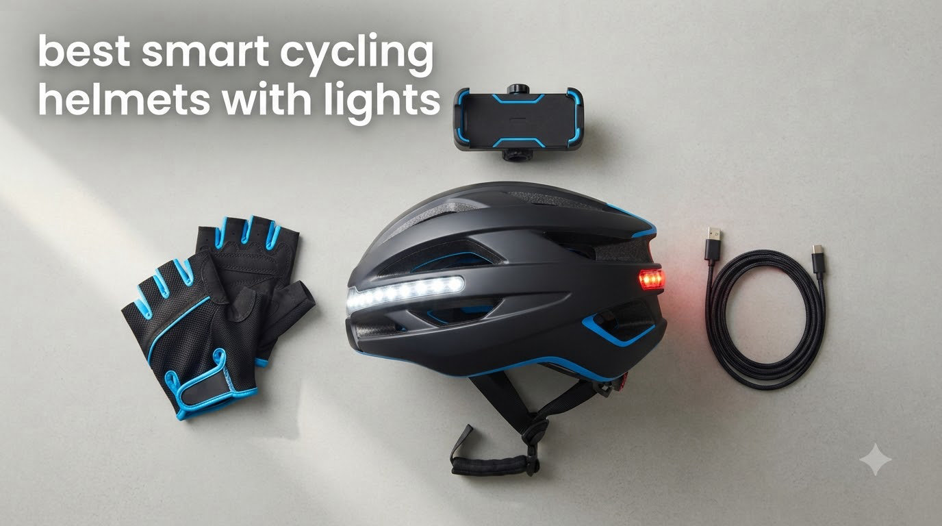 best smart cycling helmets with lights