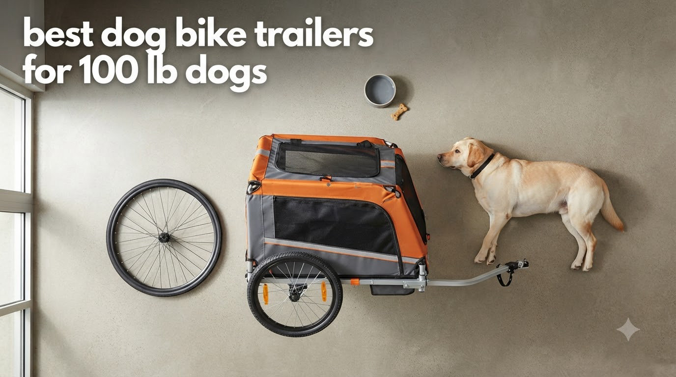 best dog bikes trailers for 100 lb dogs