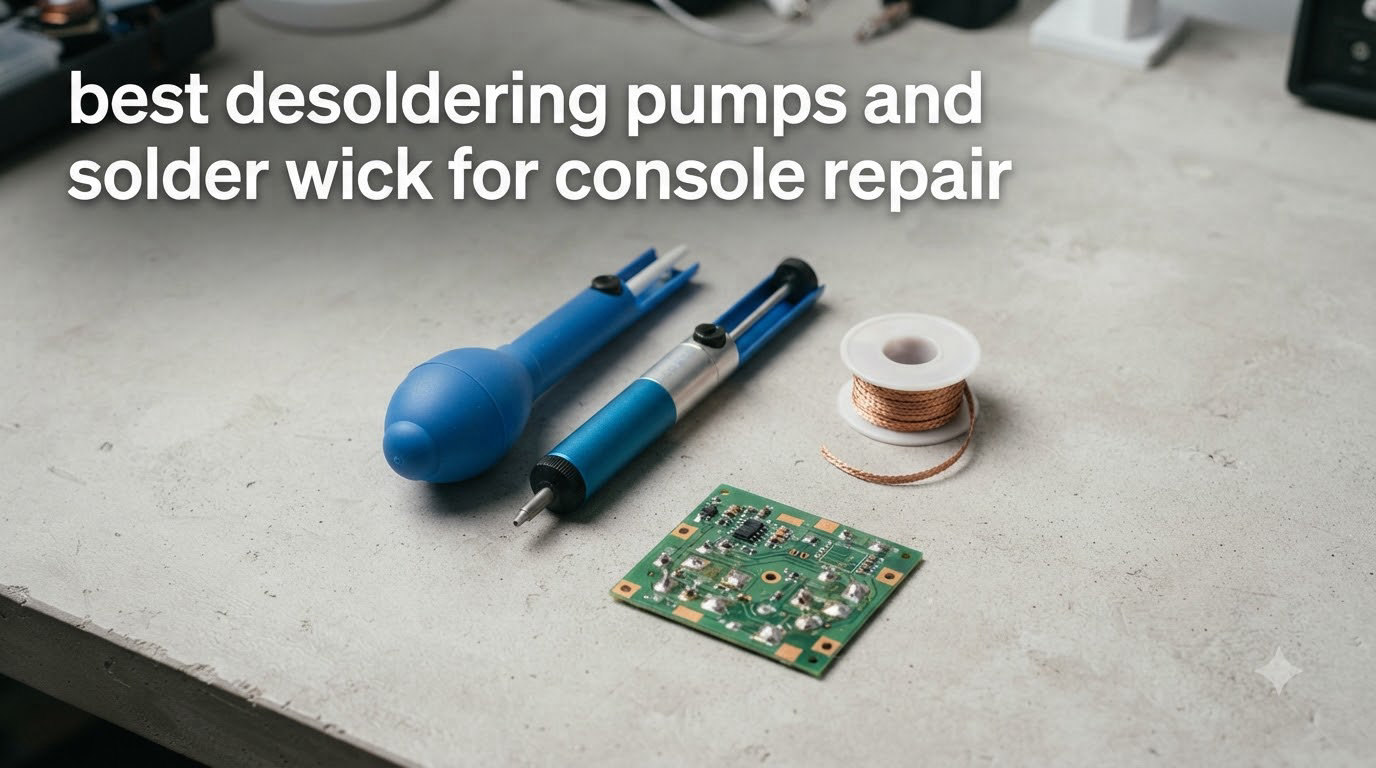 best desoldering pumps and solder wick for console repair