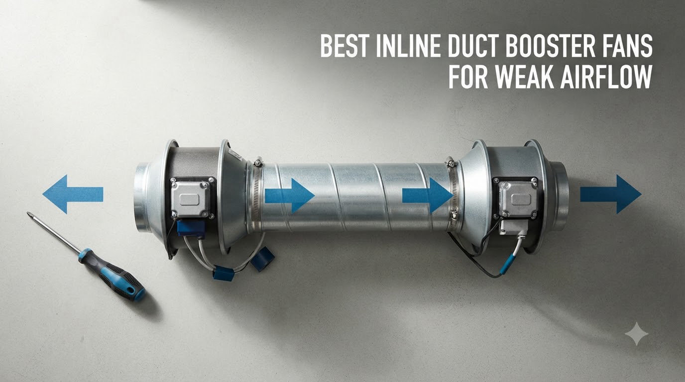 best inline duct booster fans for weak airflow
