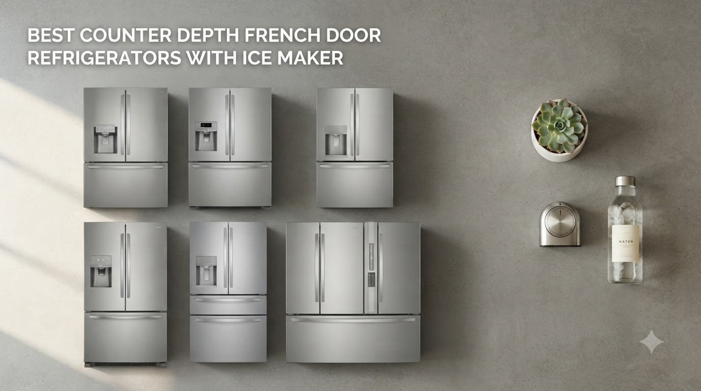best counter depth french door refrigerators with ice maker