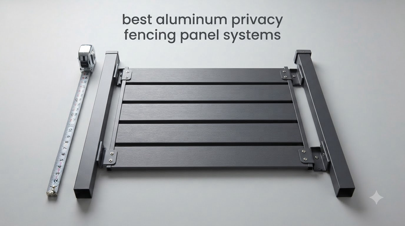 best aluminum privacy fencing panel systems
