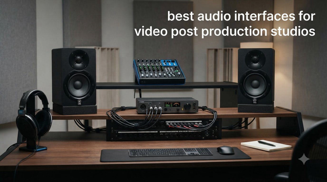 best audio interfaces for video post production studios