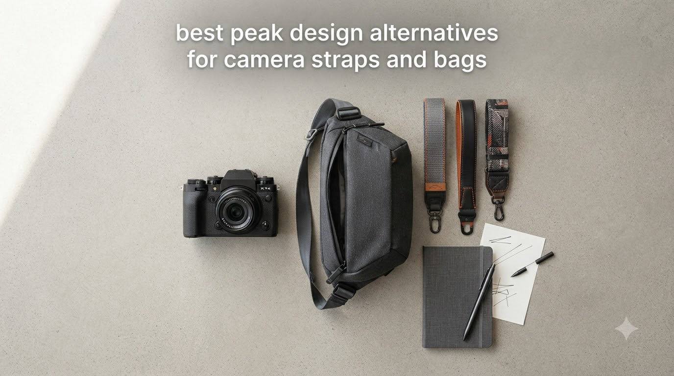 best peak design alternatives for camera straps and bags