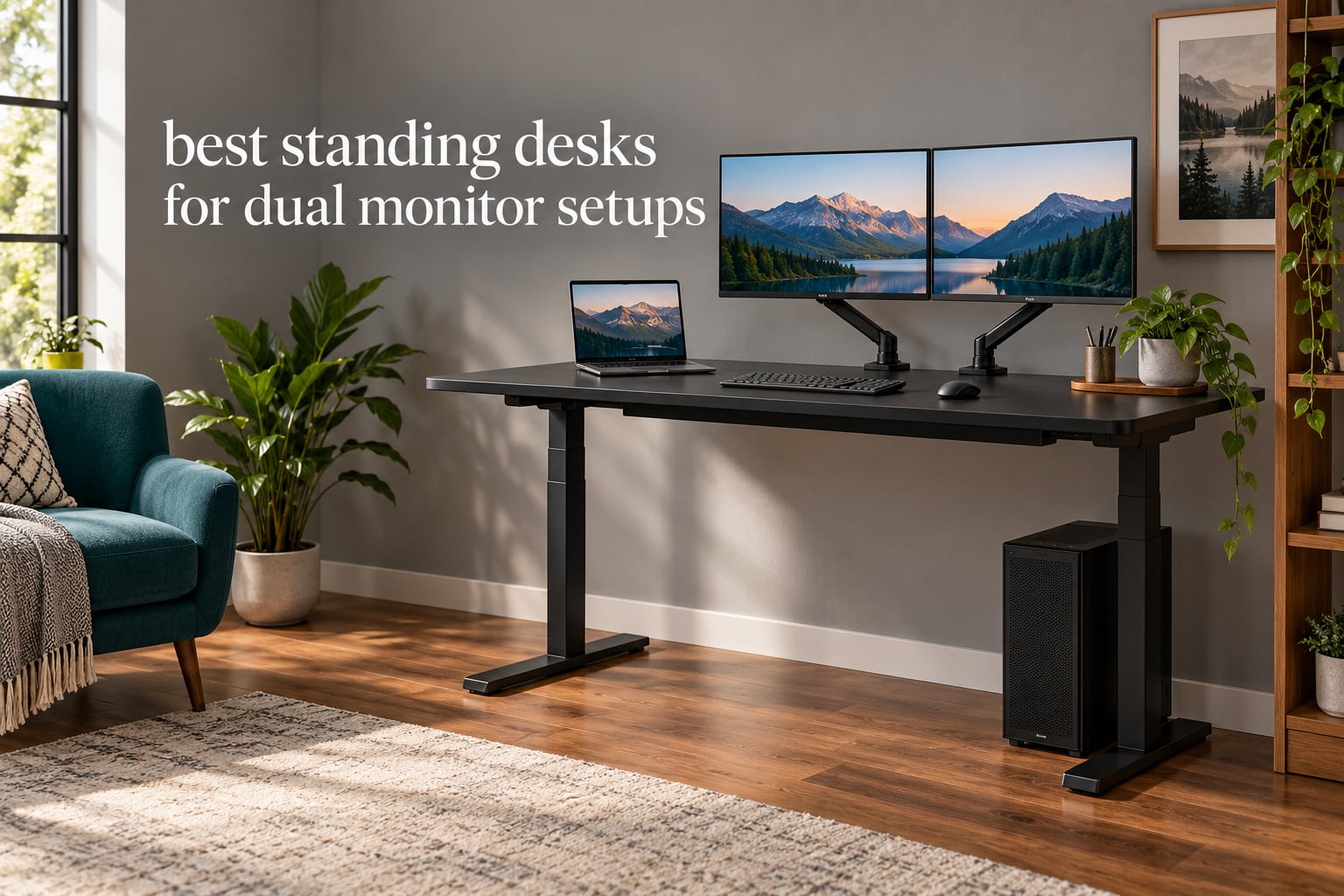 best standing desks for dual monitor setups