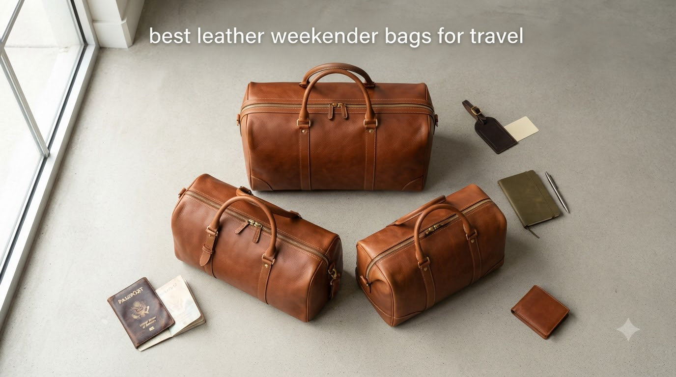best leather weekender bags for travel