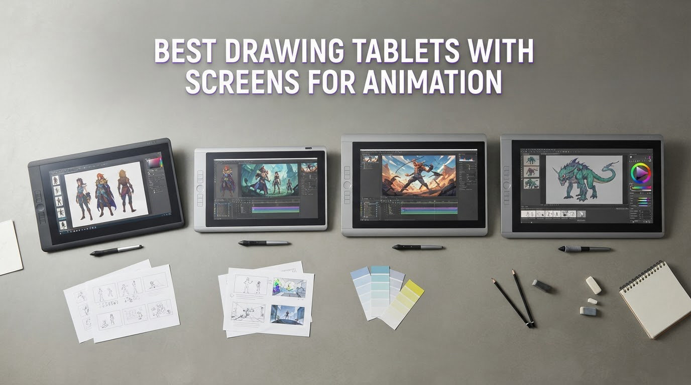 best drawing tablets with screens for animation