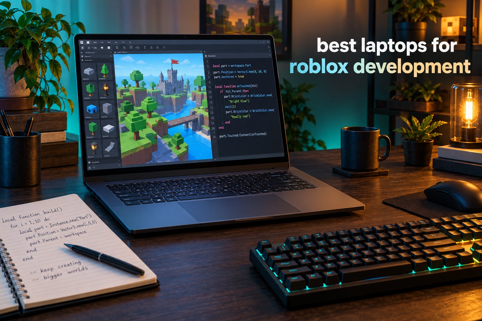 best laptops for roblox development