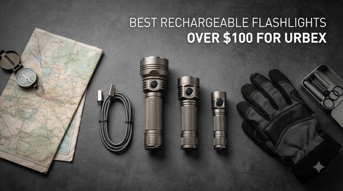 best rechargeable flashlights over $100 for urbex