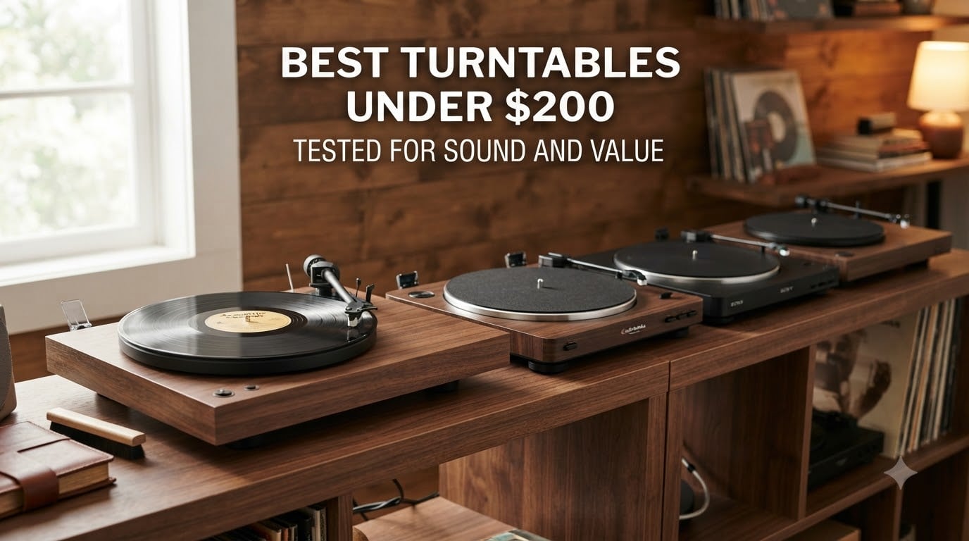 best turntables under $200 tested for sound and value