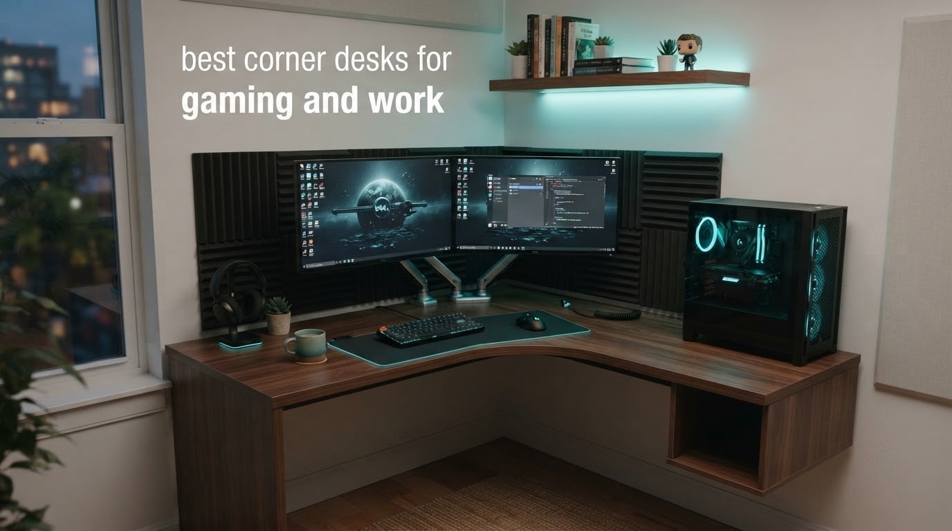 best corner desks for gaming and work