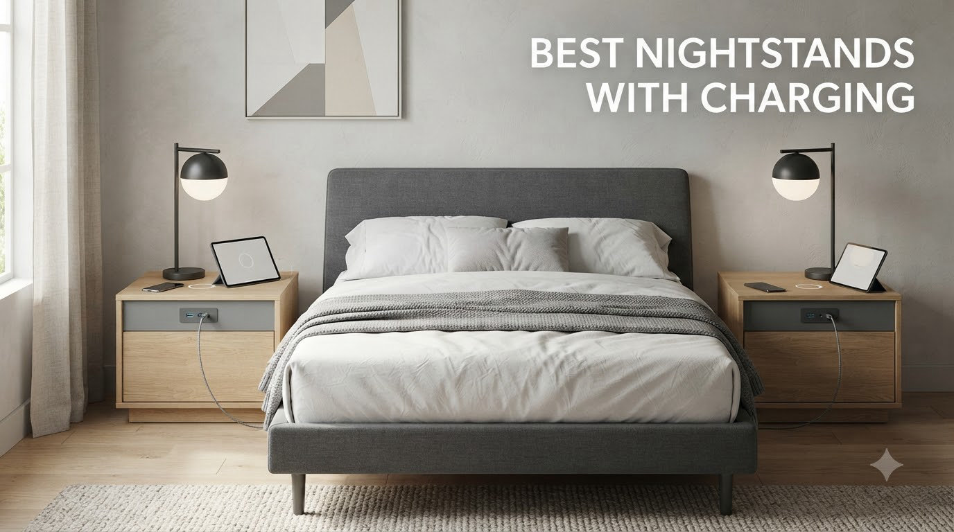 best nightstands with charging