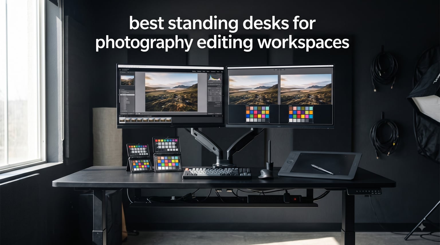 best standing desks for photography editing workspaces