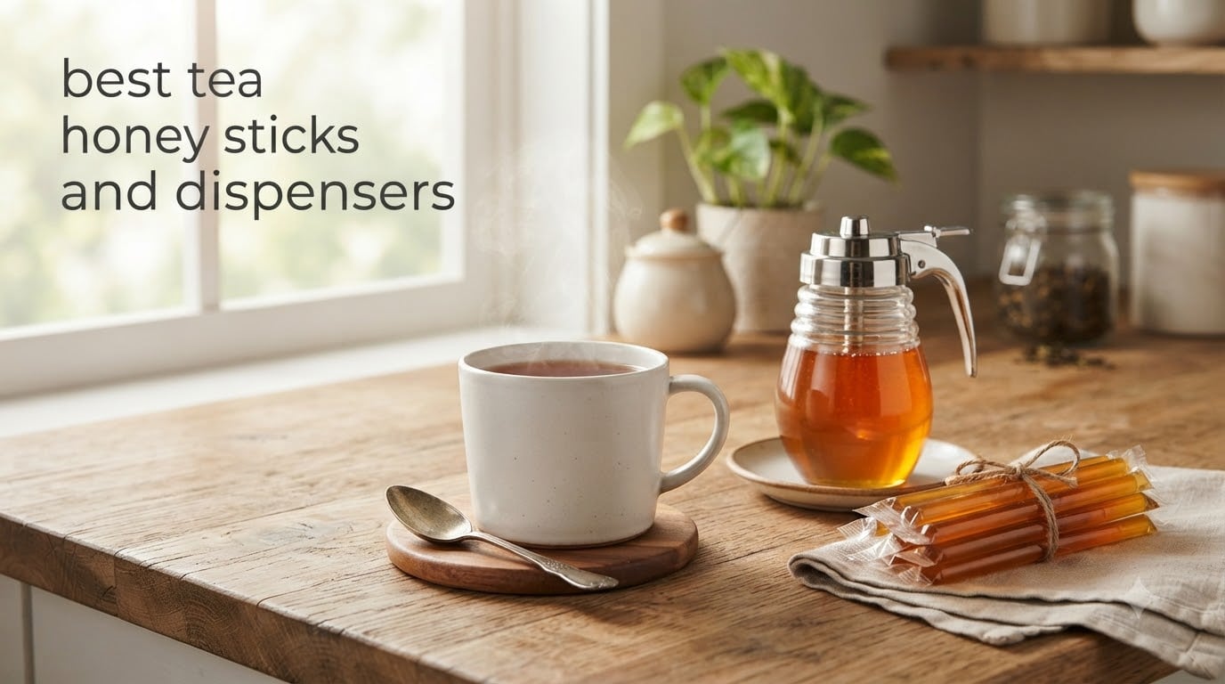 best tea honey sticks and dispensers