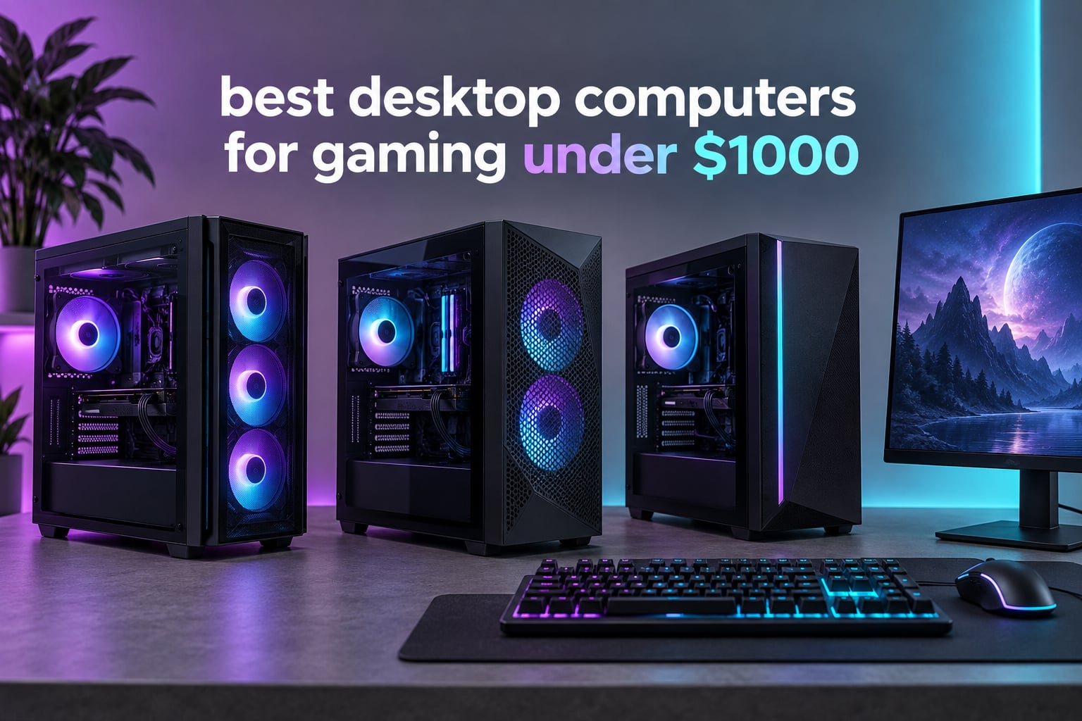 best desktop computers for gaming under $1000